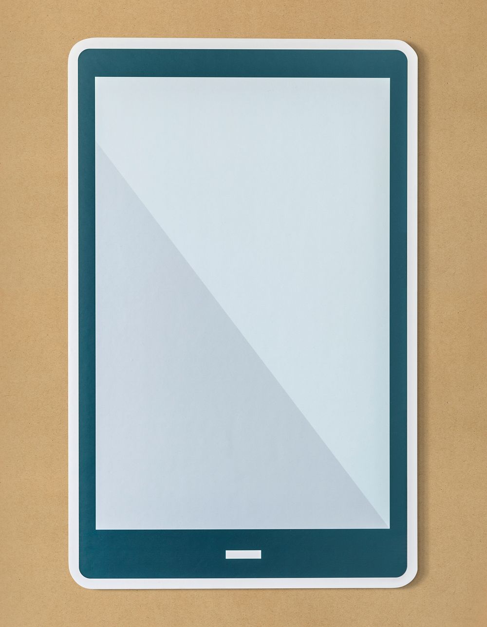 Blank isolated digital tablet icon