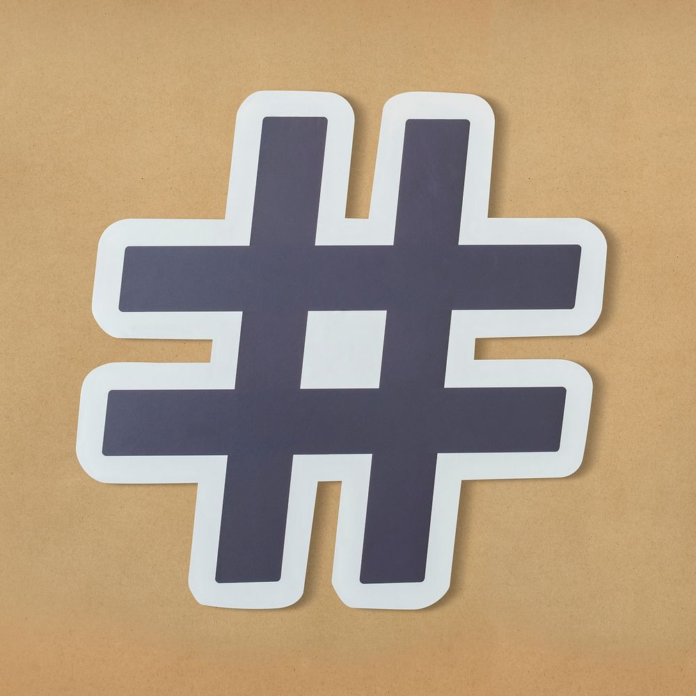 Hashtag digital media feed icon
