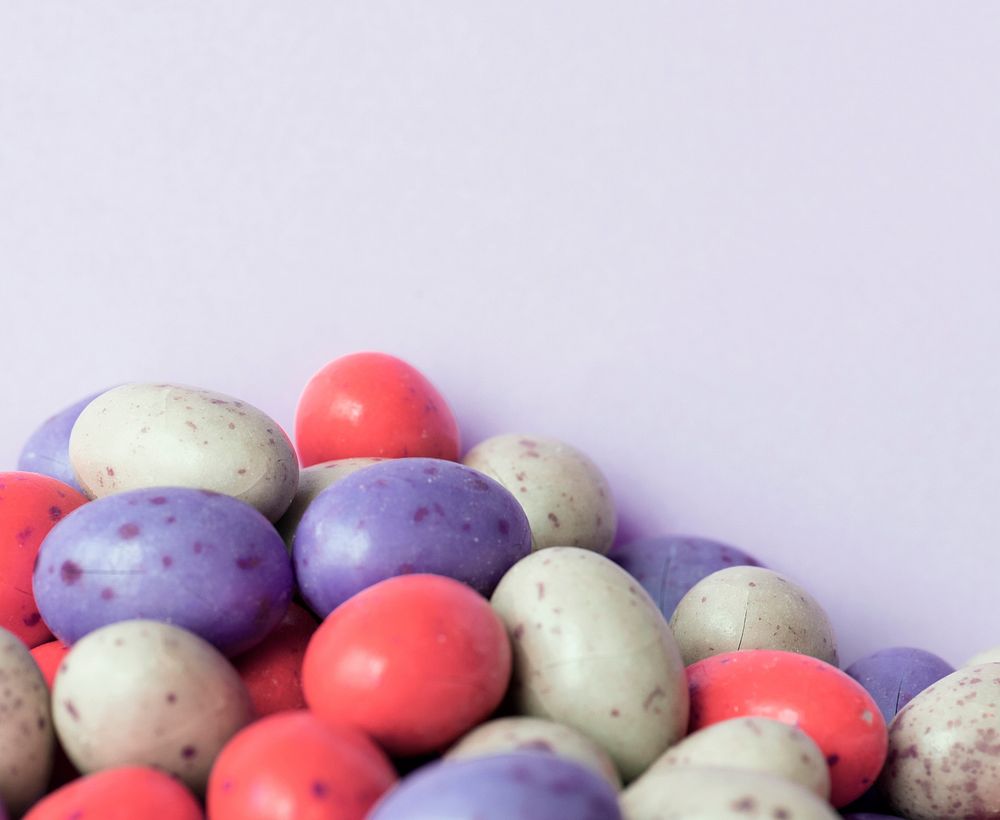 Egg bean ball chocolate textured background