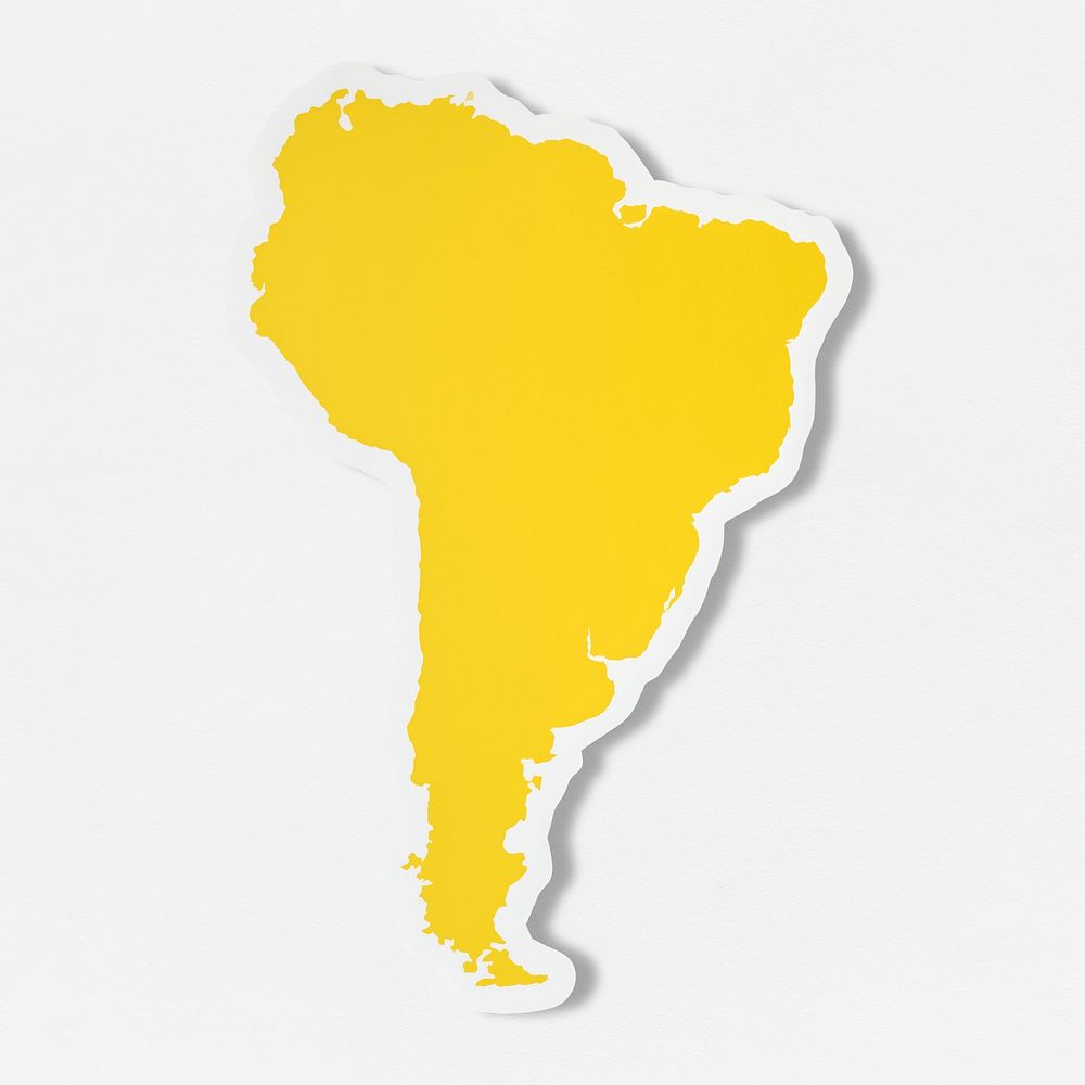 Blank map of South America
