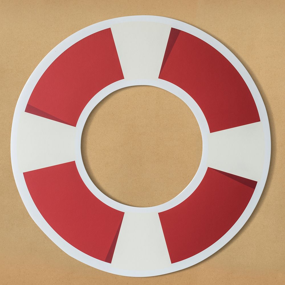Ring buoy life saver icon
