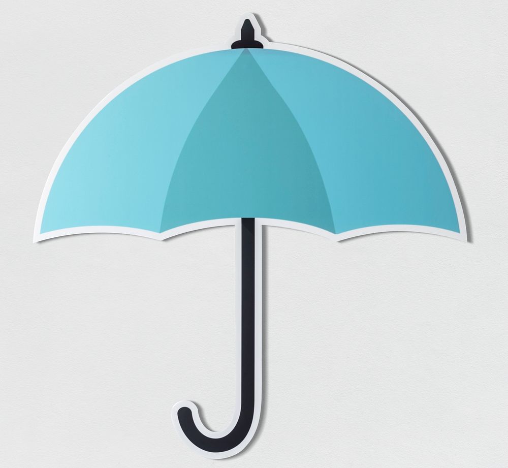 Protection umbrella security symbol icon
