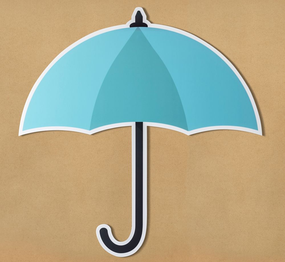 Protection umbrella securuty symbol icon
