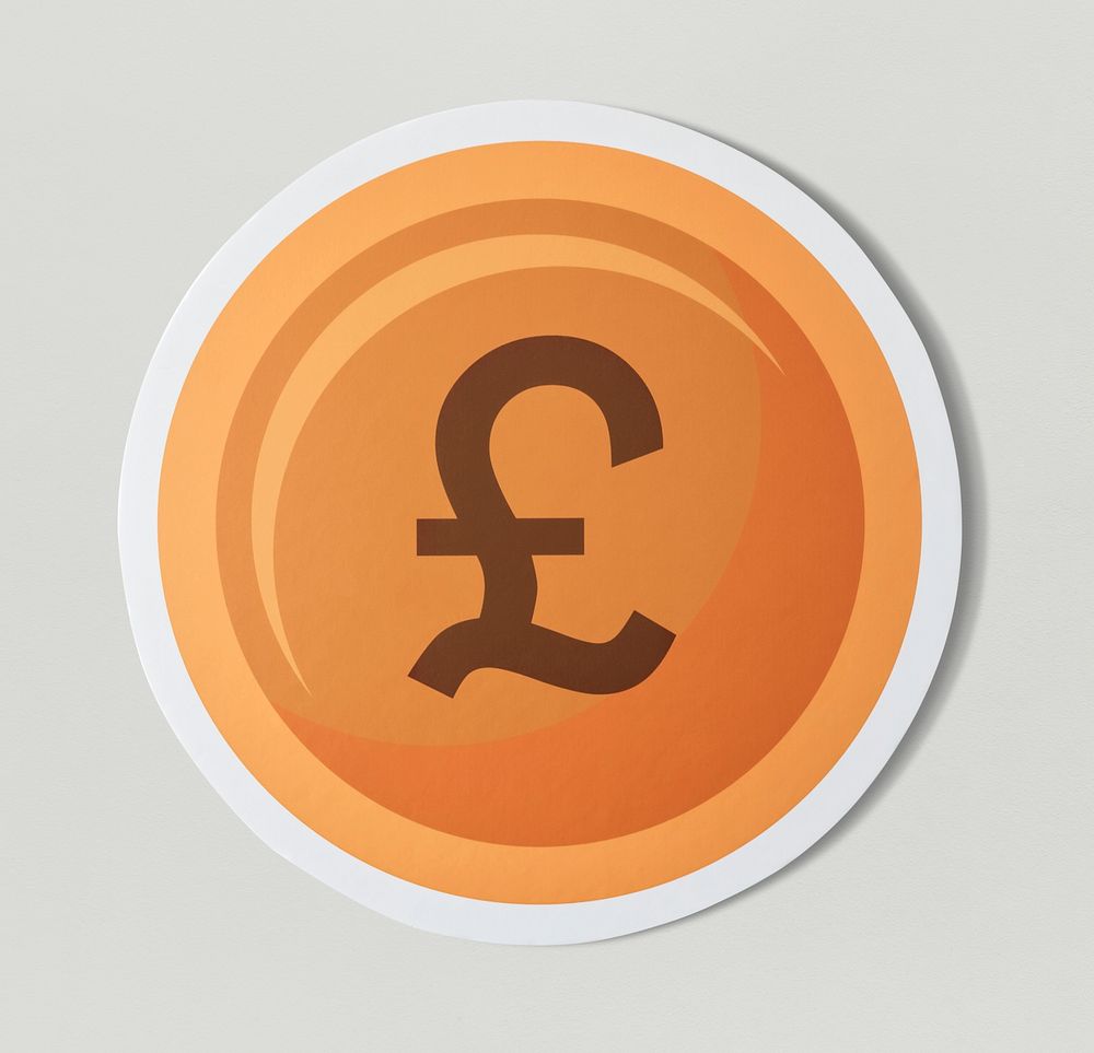 Pound sterling currency exchange icon