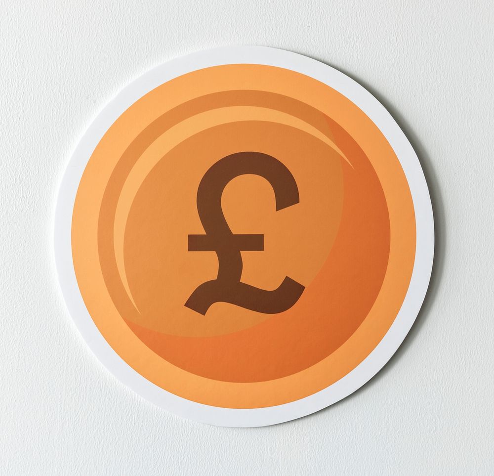 Pound sterling currency exchange icon