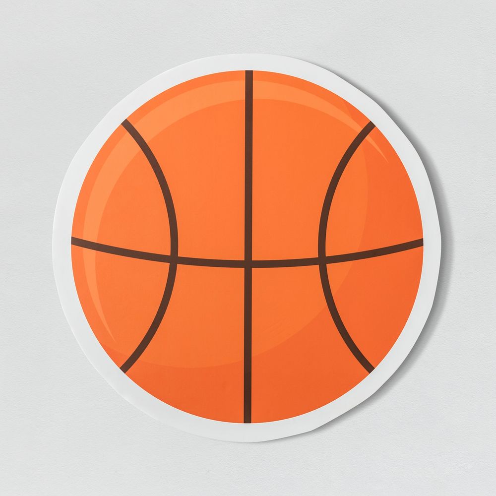 Paper craft of a basket ball