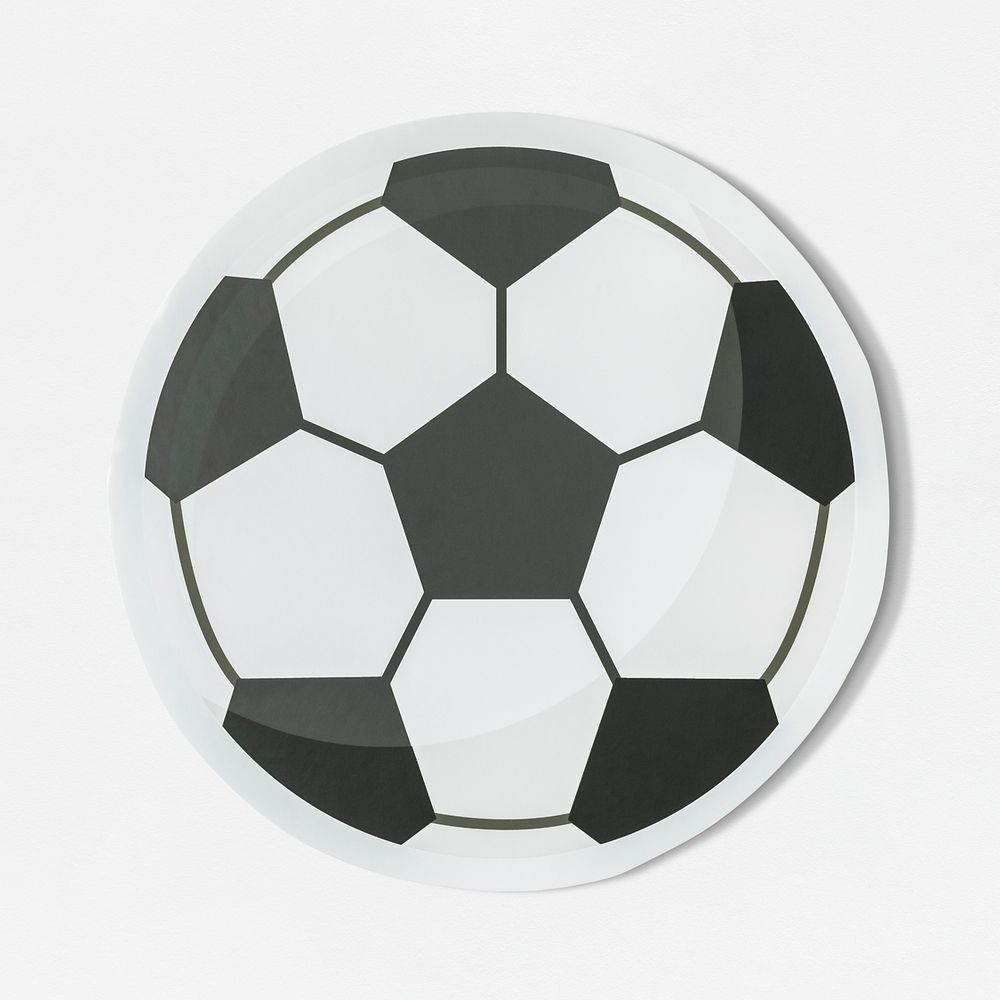 Cut out paper football graphic