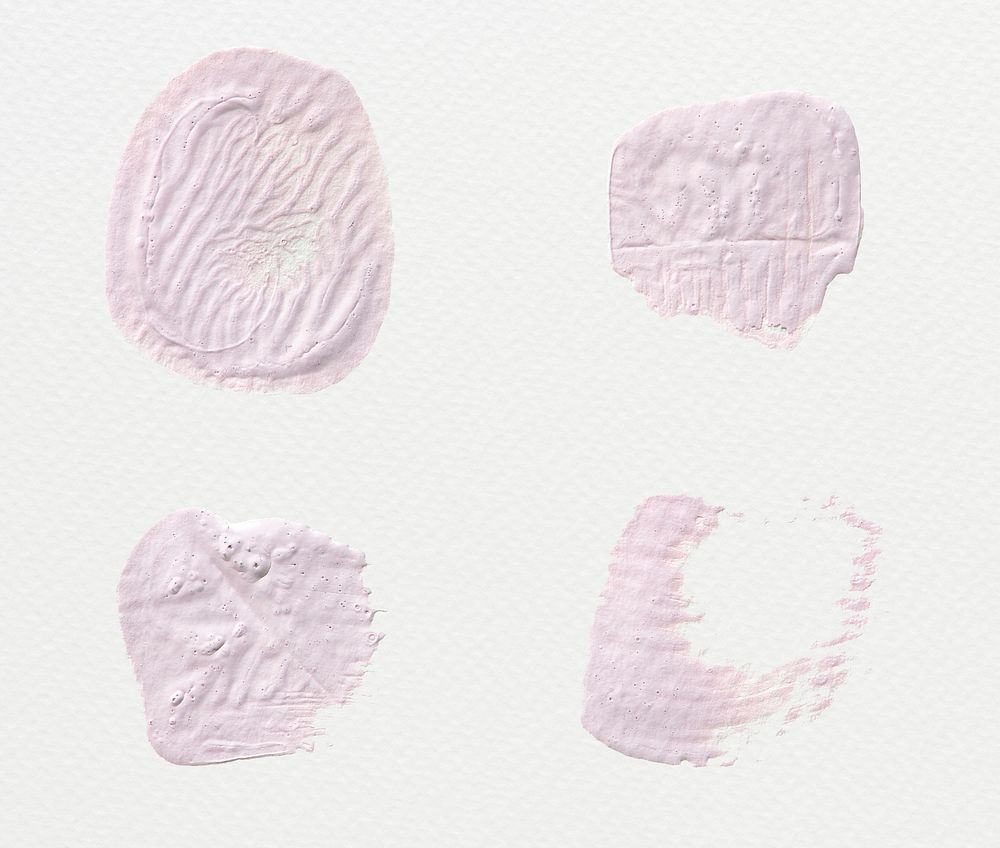 Pink acrylic brush stroke vector