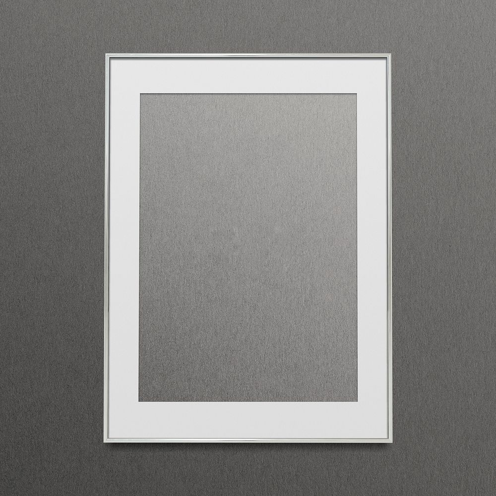 Gray picture frame illustration