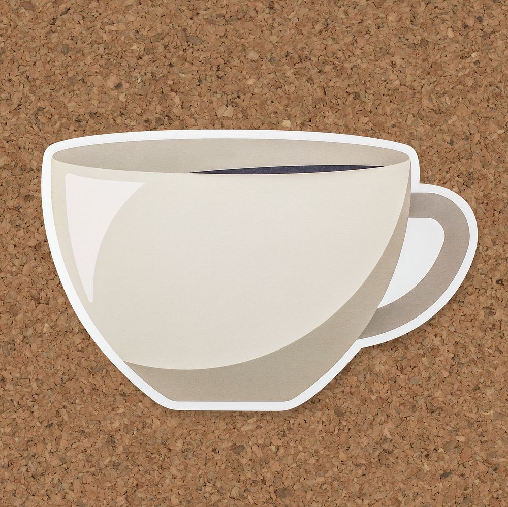 A cup of hot drink icon isolated