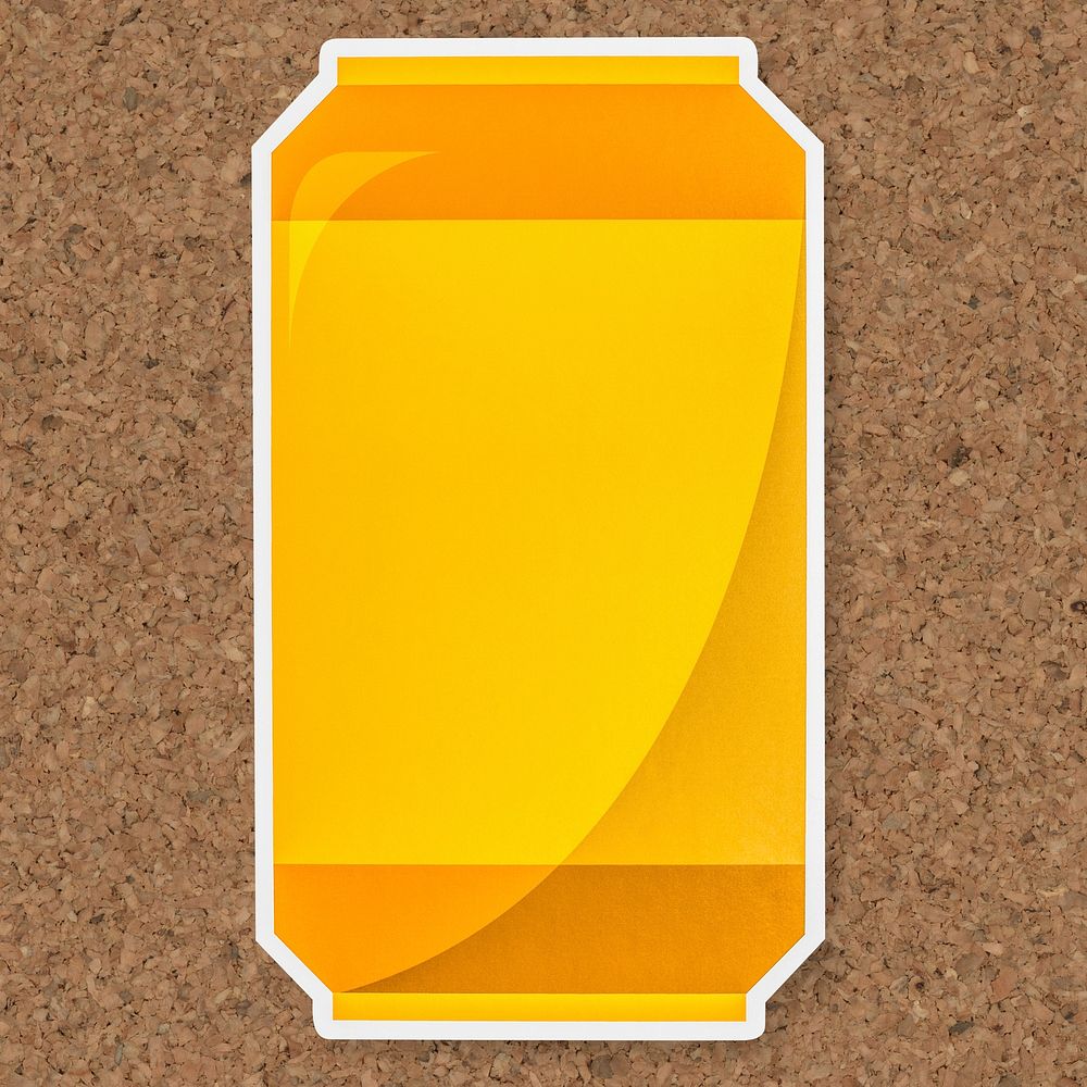 Beer can icon isolated
