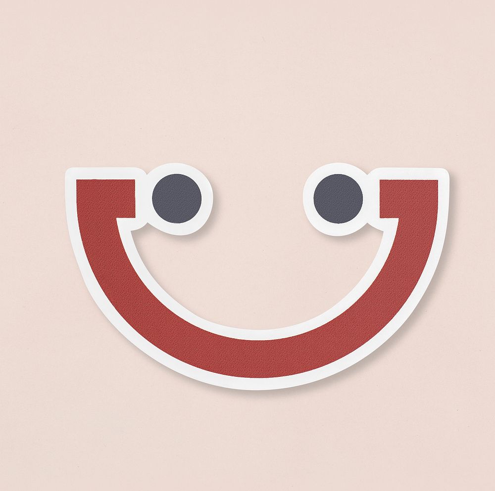 Smile sign icon isolated