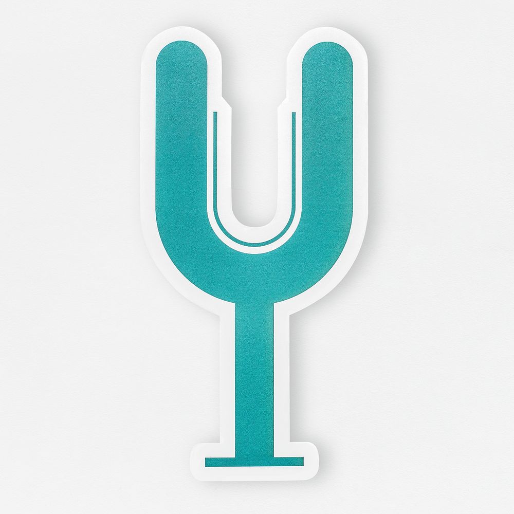 English alphabet letter Y icon isolated