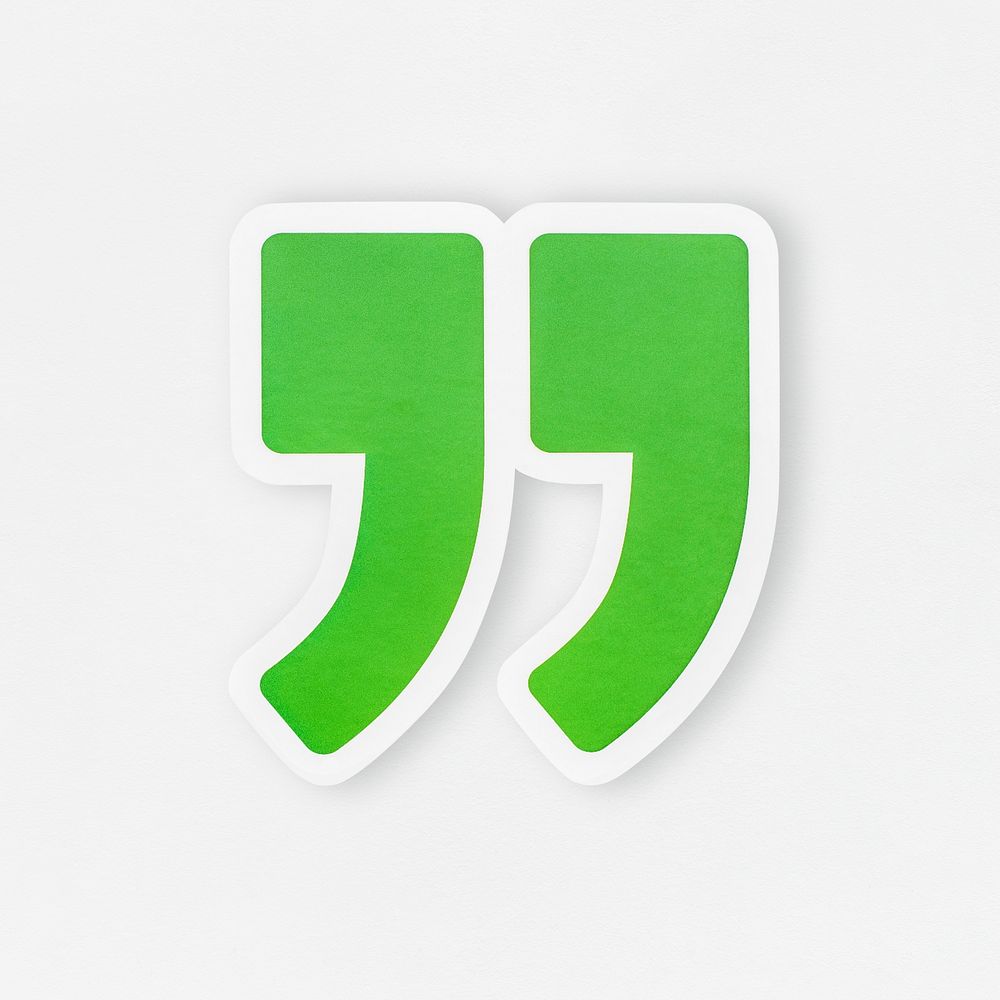 quotation mark number meaning