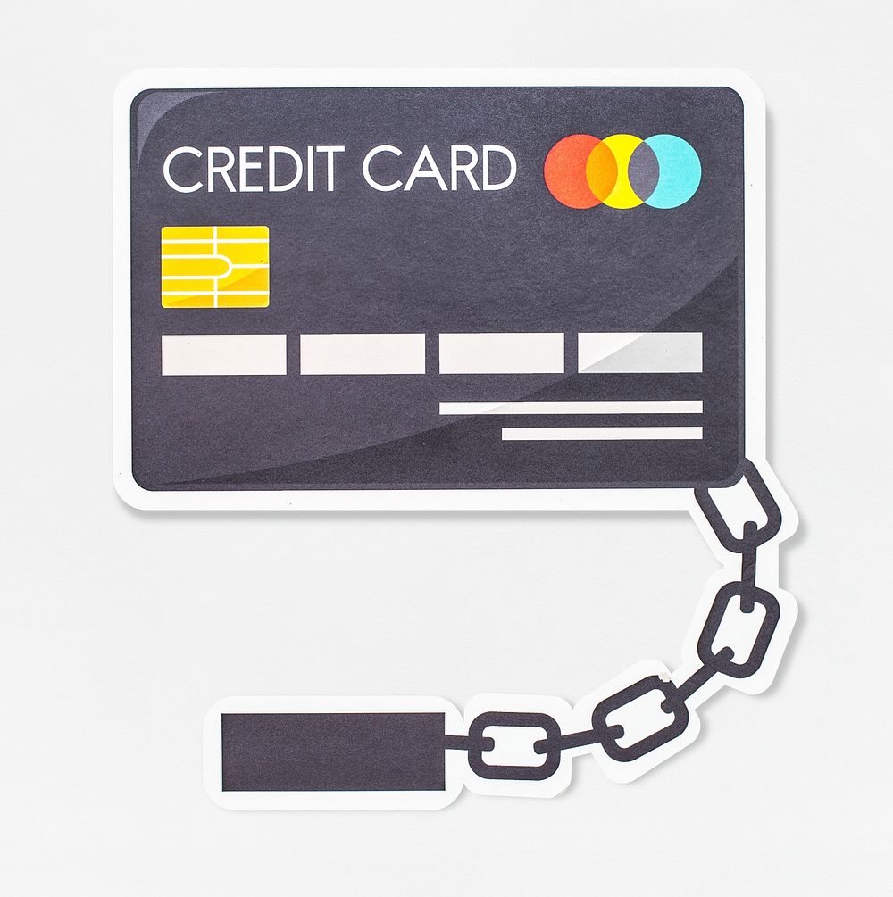 Credit card icon isolated