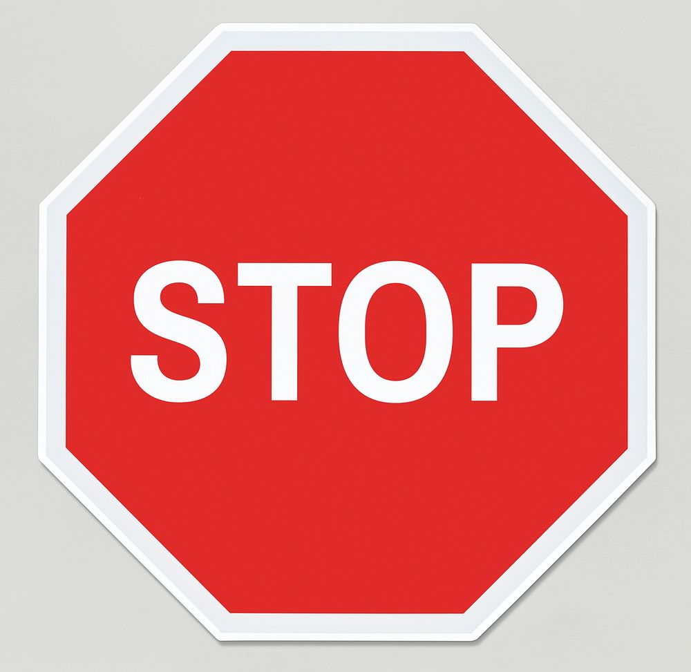 Stop street sign vector illustration