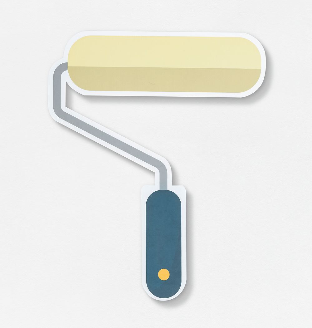 Isolated paint roller icon illustration