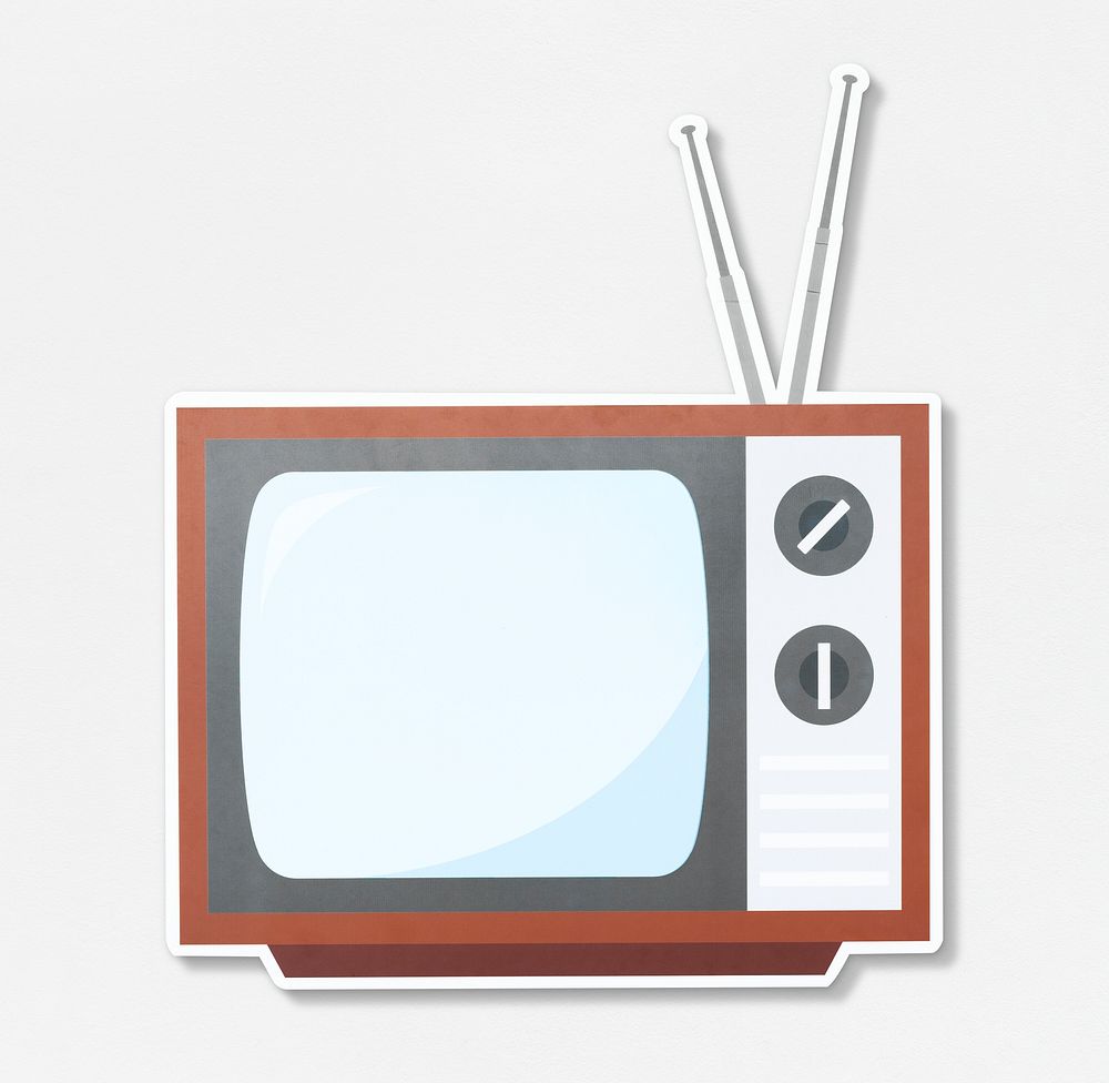 Retro TV vector illustration icon