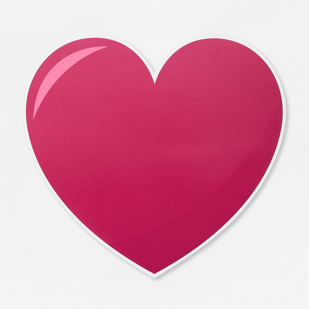 Isolated heart shape illustration icon