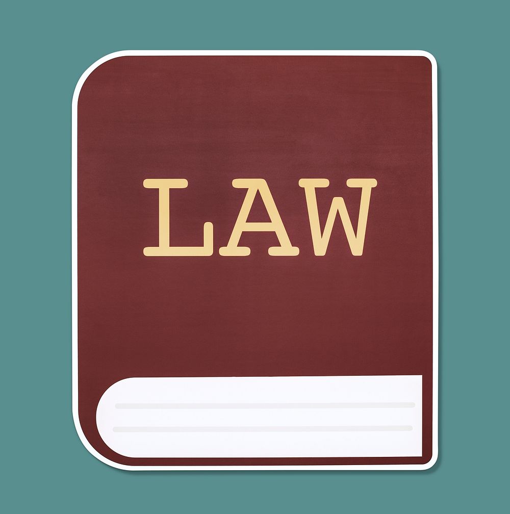 Book of law vector illustration