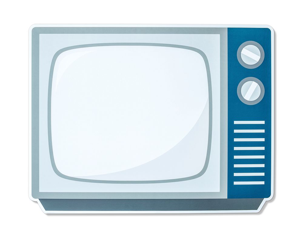 Retro TV vector illustration icon