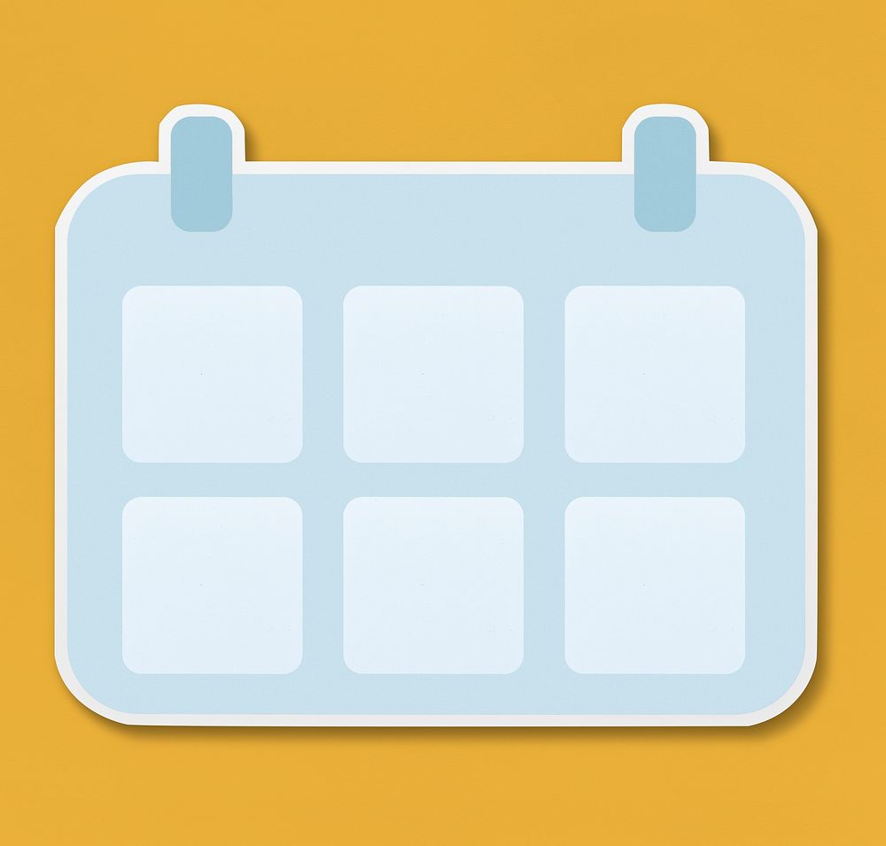 Copy space of a calendar illustration