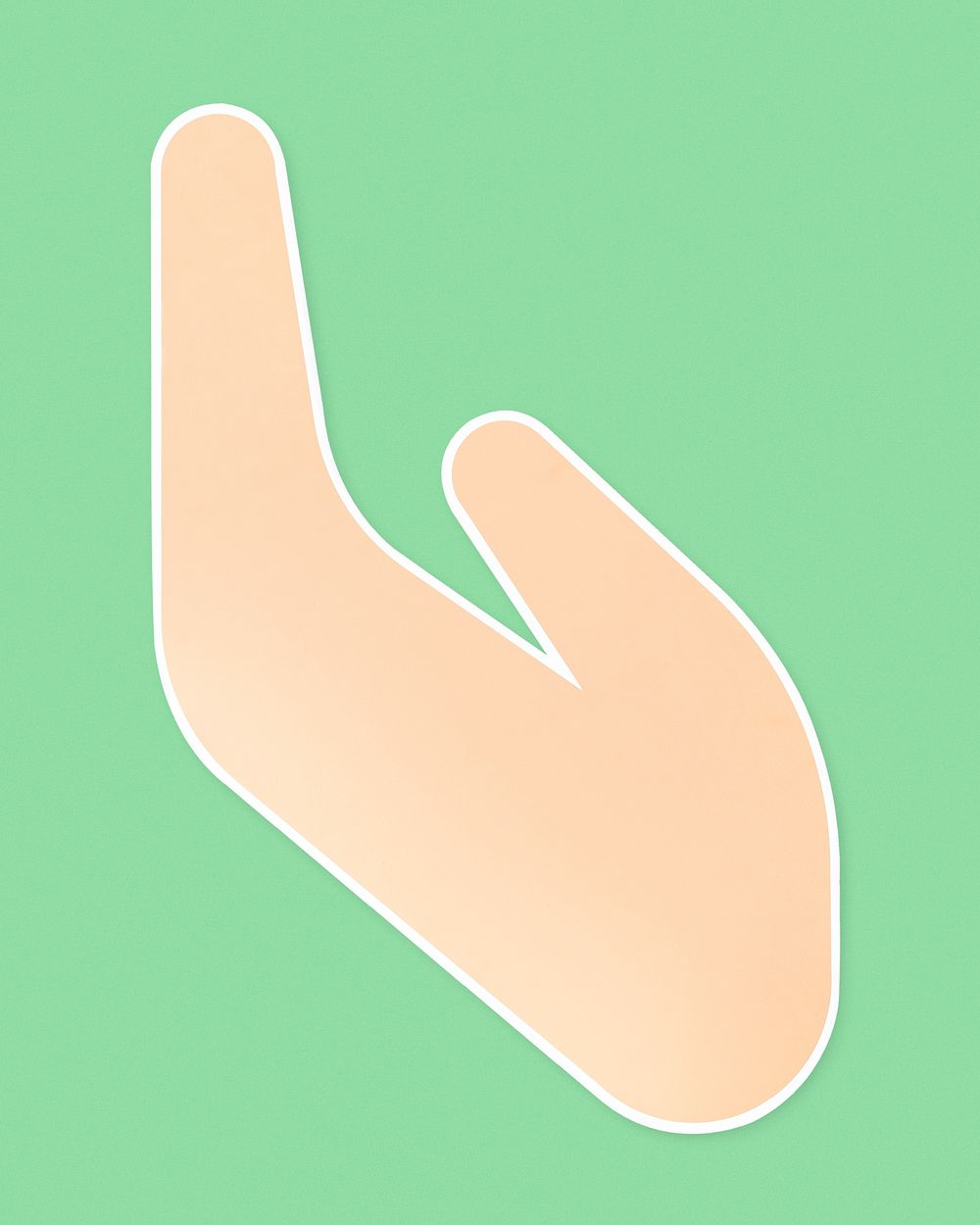Giving alms hand gesture icon
