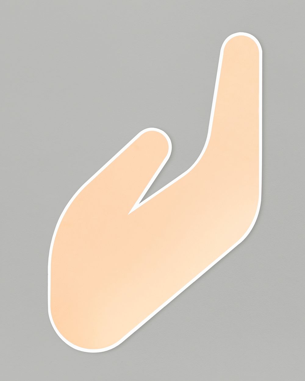 Giving alms hand gesture icon