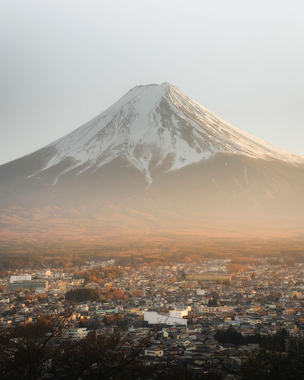 Mount Fuji and Kawaguchiko town, Japan