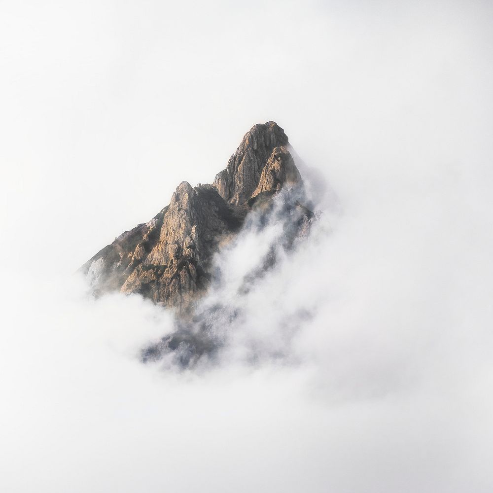 Misty Julian Alps peak mobile phone wallpaper