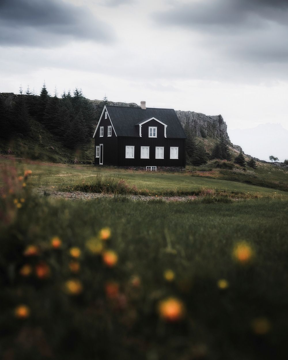Traditional Icelandic house on the East coast of Iceland