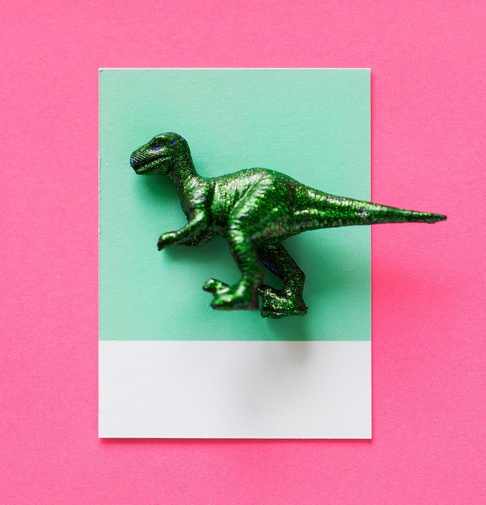 Colorful  and cute miniature dinosaur figure