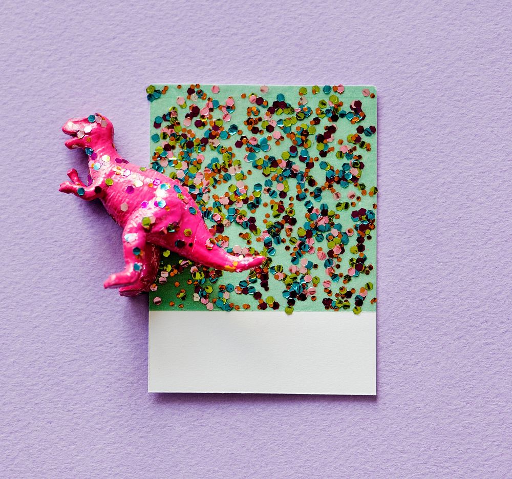 Colorful  and cute miniature dinosaur figure