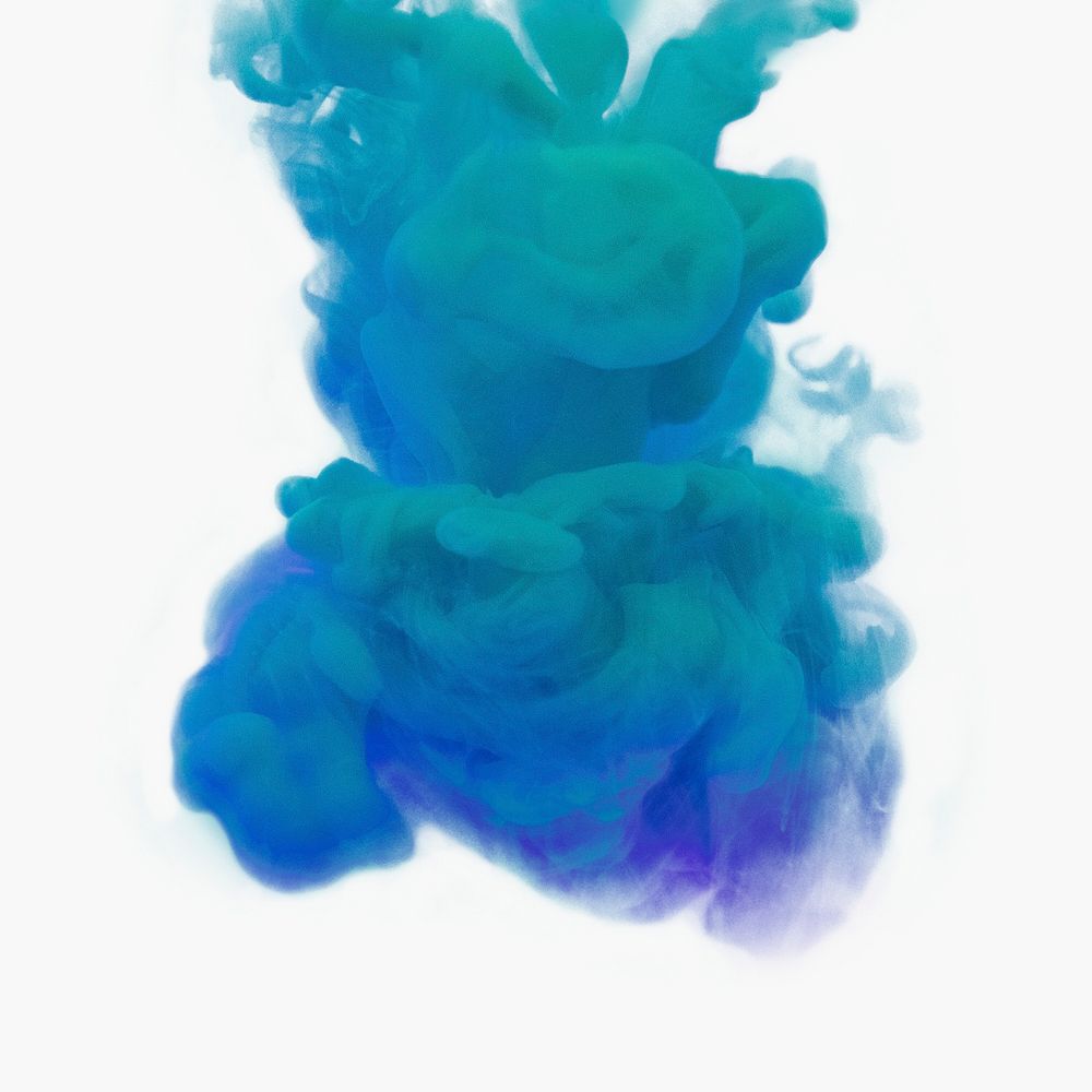 Gradient blue color psd smoke element