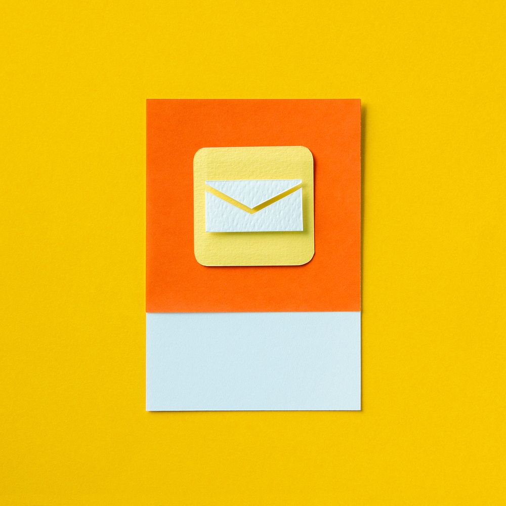 Email inbox envelope icon illustration