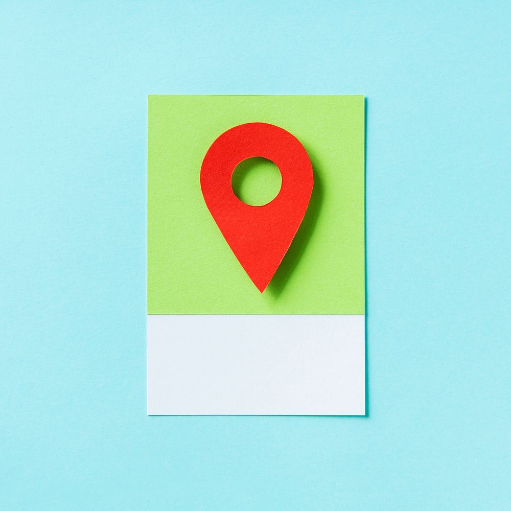 Map location marker icon illustration