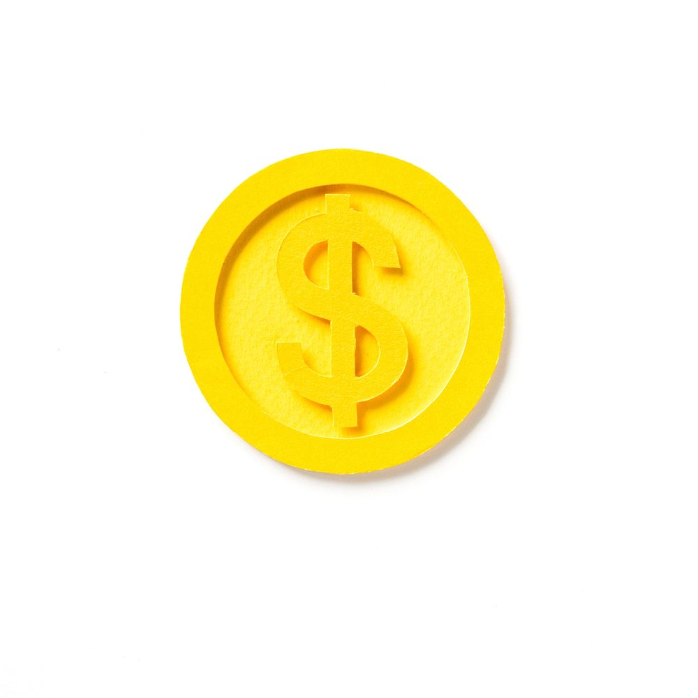 Golden USA dollar coin graphic
