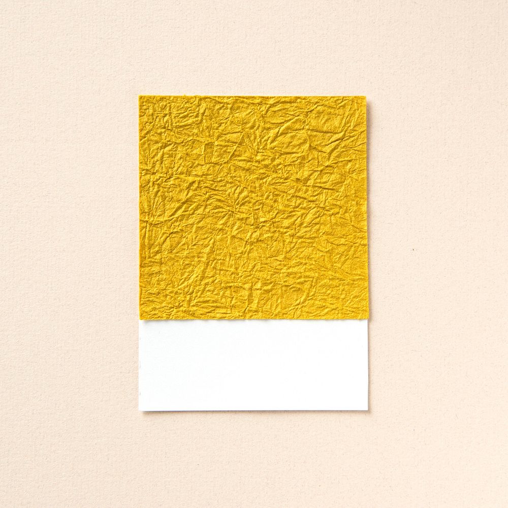 Design space on textured gold paper