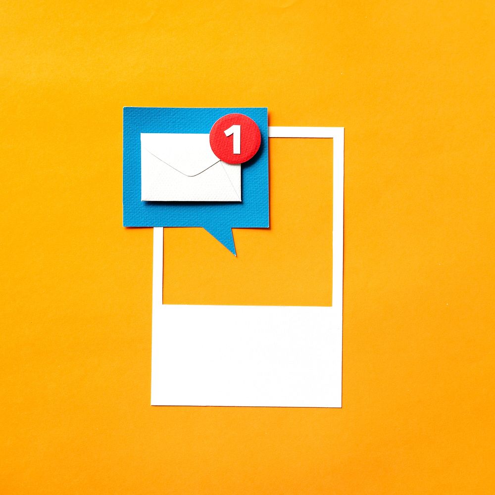 Paper craft art of inbox notification