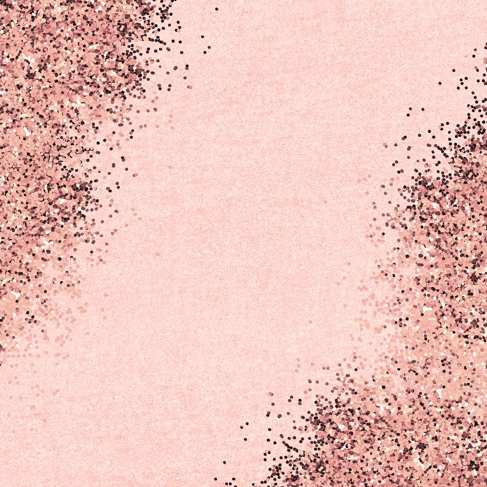 Shimmering confetti on a pink background 