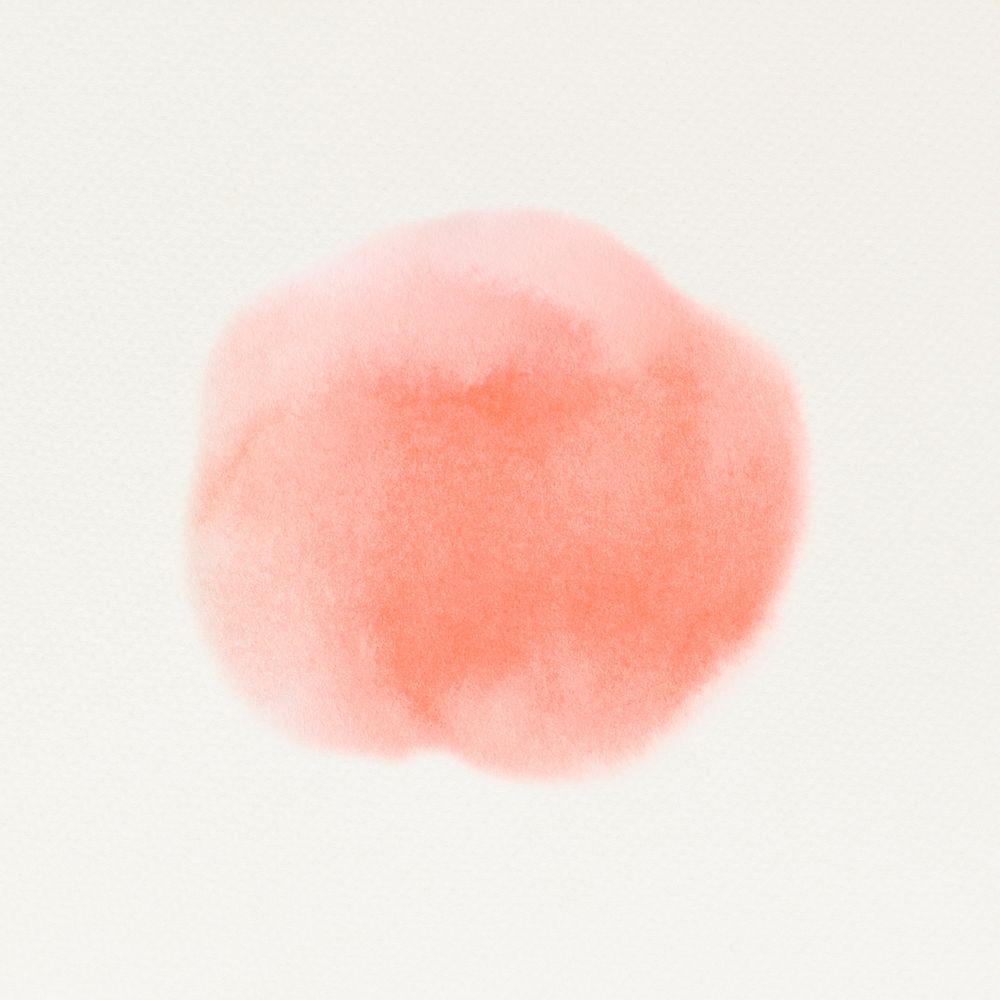 Hand painted watercolor blob vector