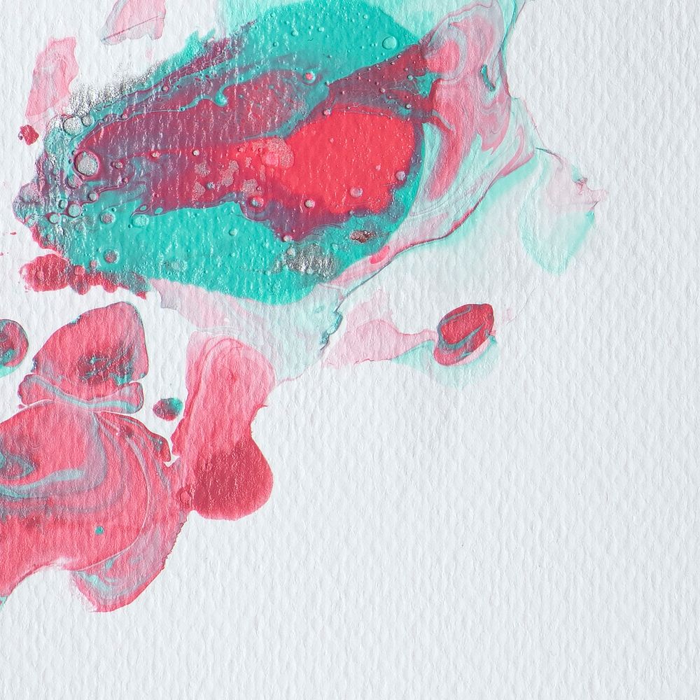 Red and green watercolor painting background