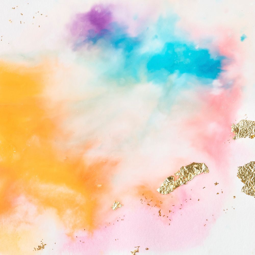Colorful abstract watercolor painting background