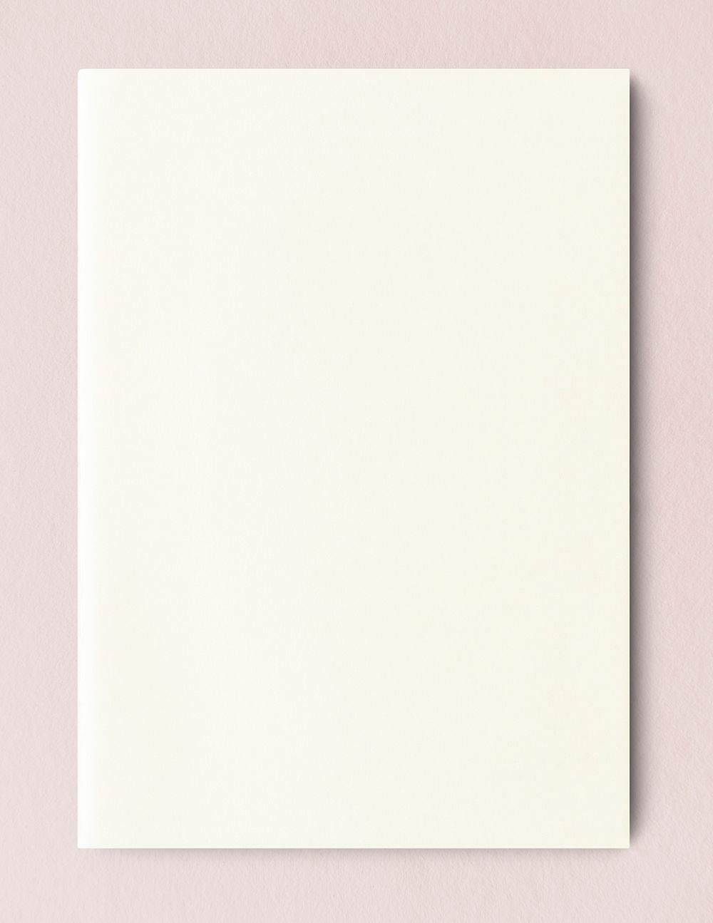 Blank white book cover mockup