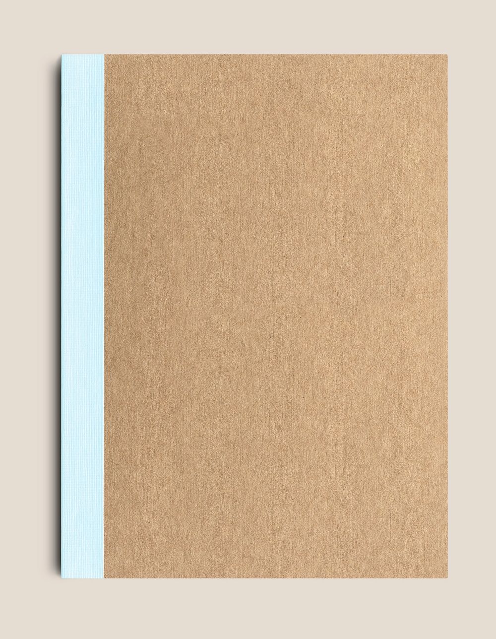 Blank brown book cover mockup