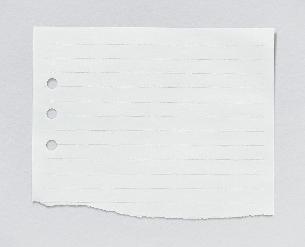Blank white paper on the wall