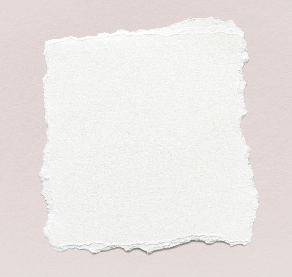 Blank torn white paper template
