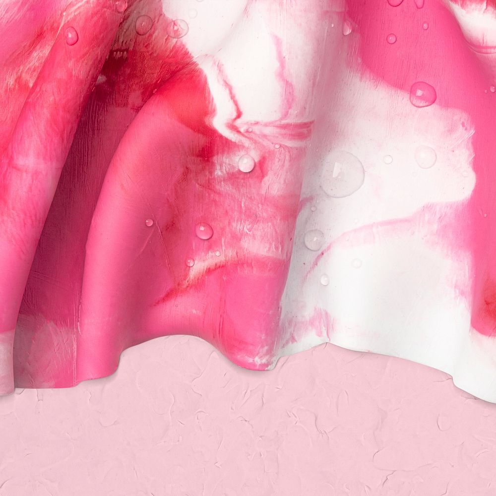 Aesthetic tie dye background psd in pink DIY plasticine clay creative art
