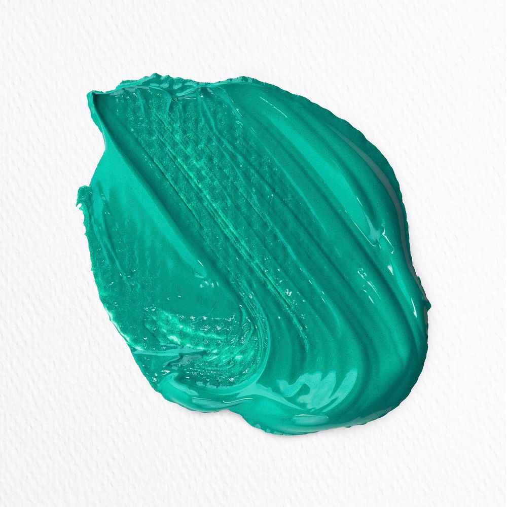 Green paint smear textured psd brush stroke creative art graphic