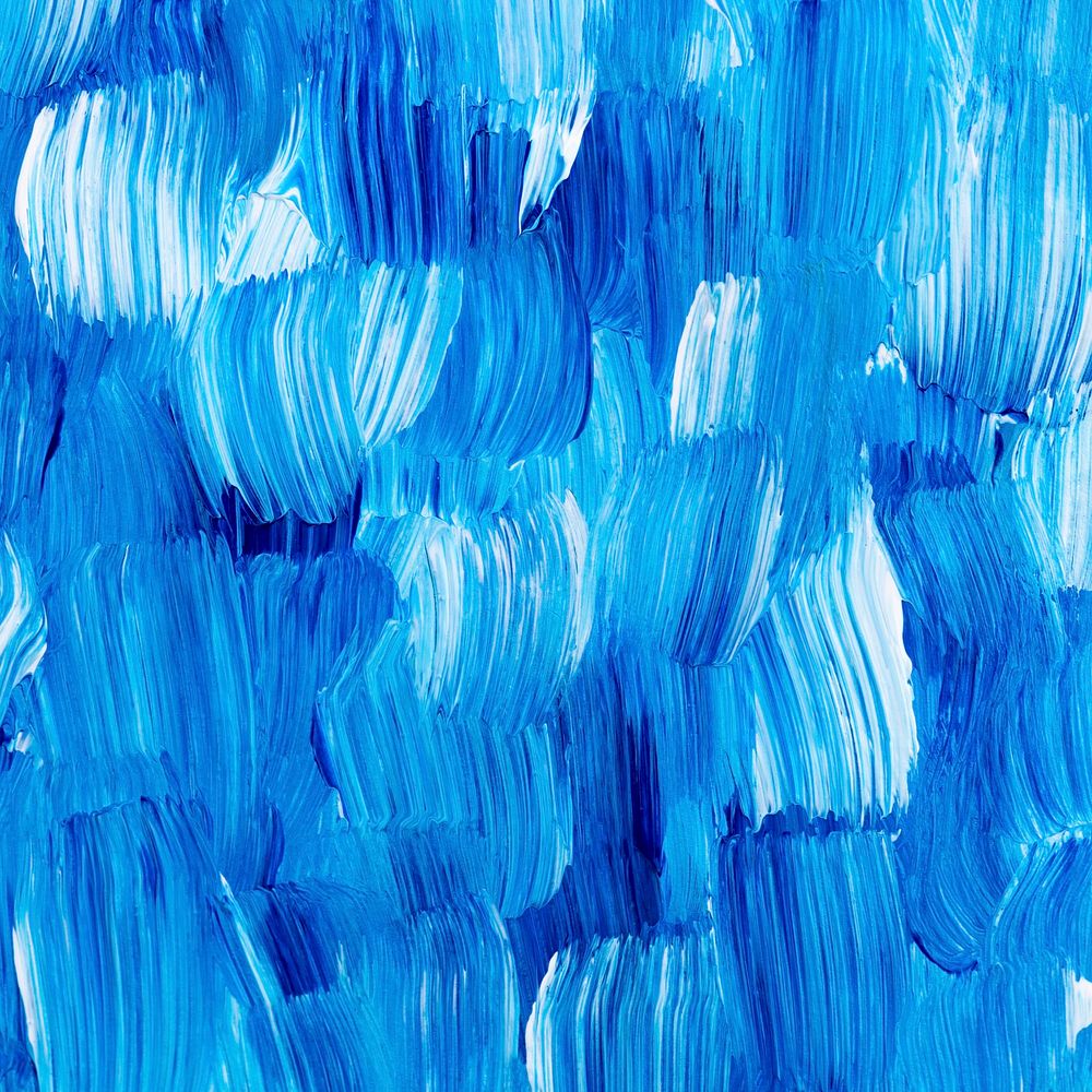 Blue paint textured background aesthetic DIY experimental art